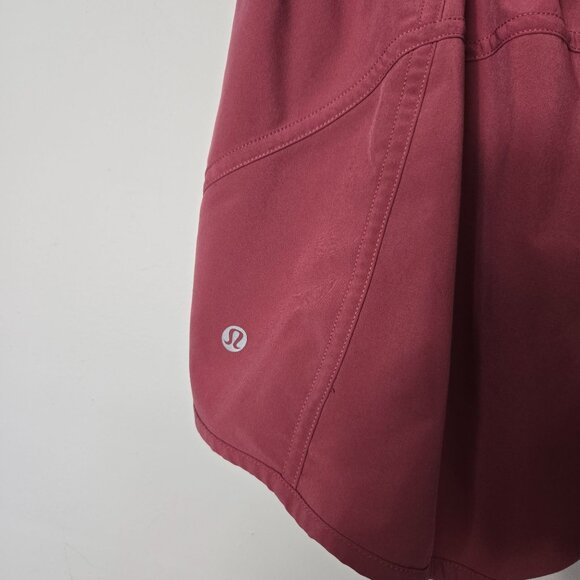 Lululemon Women's Size 12 Tracker Running Shorts V 4" in Lush Pink FLAW - Picture 4 of 10
